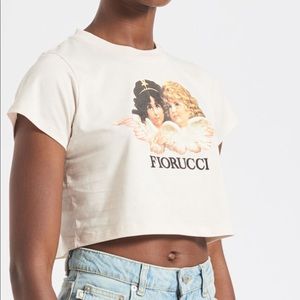 Fiorucci cropped angels tee